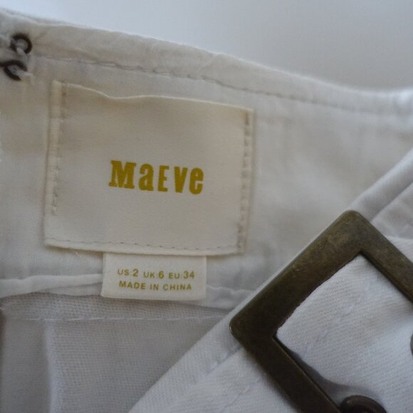 Anthropologie Maeve floral skirt cotton 2 XS - Picture 15 of 16